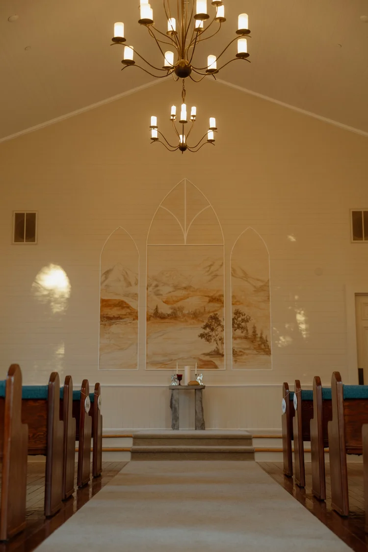 Whistler Basalt Communion Table in natural and honed faces.