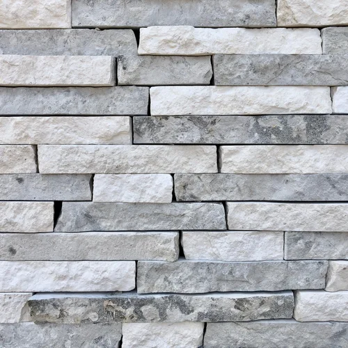 Vail natural stone, white, gray