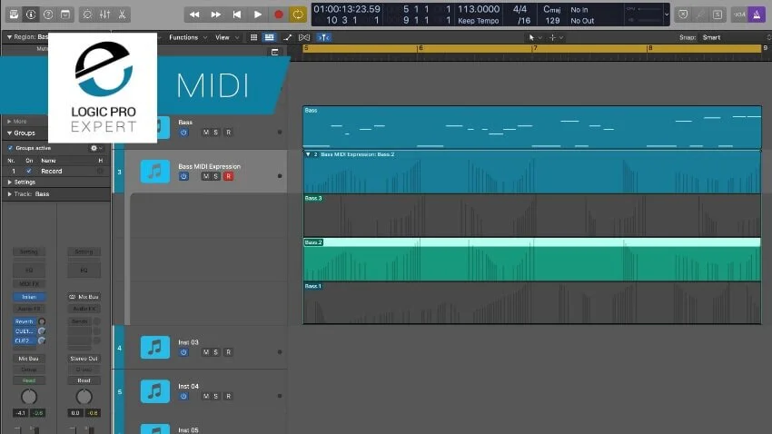 Logic pro midi. Logic pro midi
