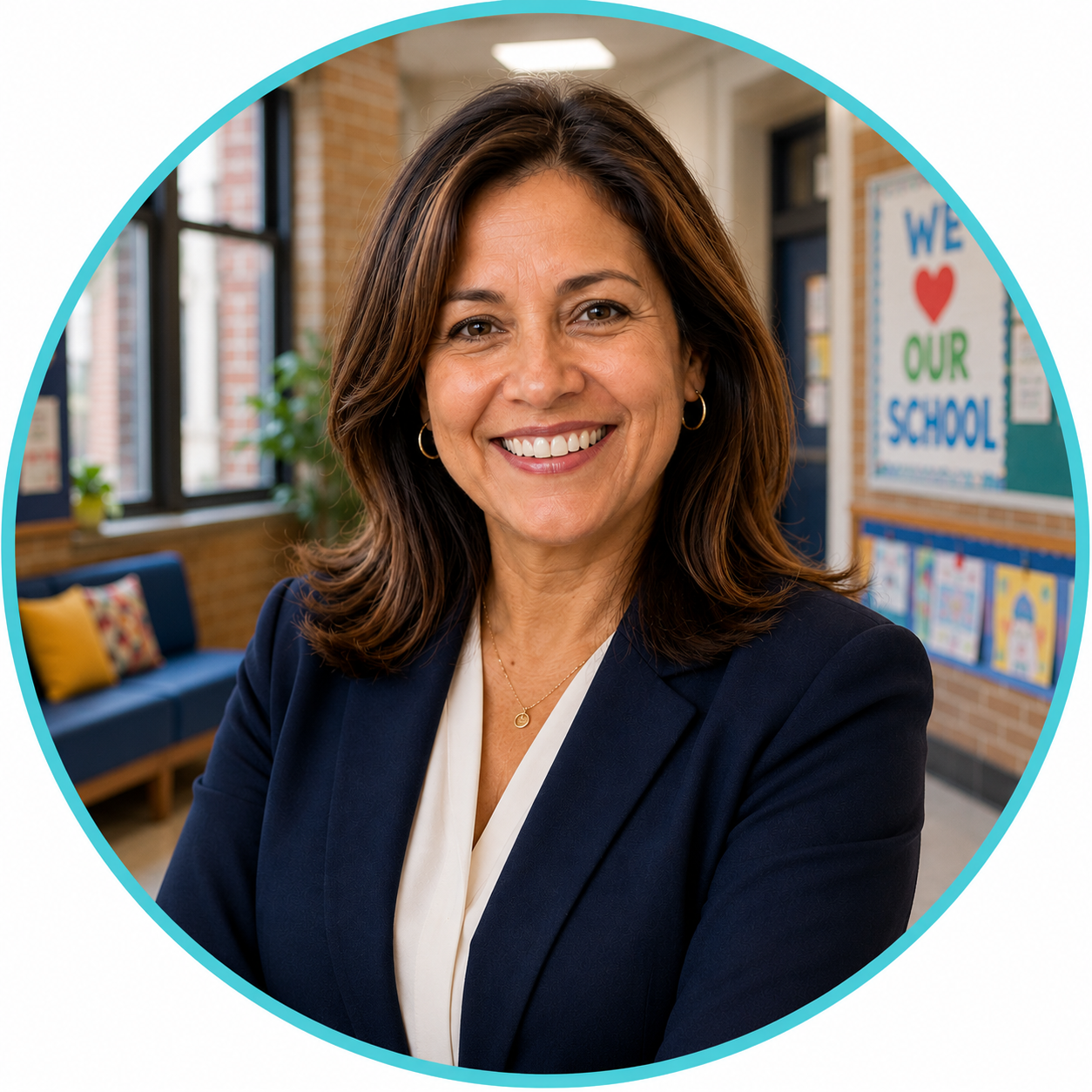 School leader in a school environment