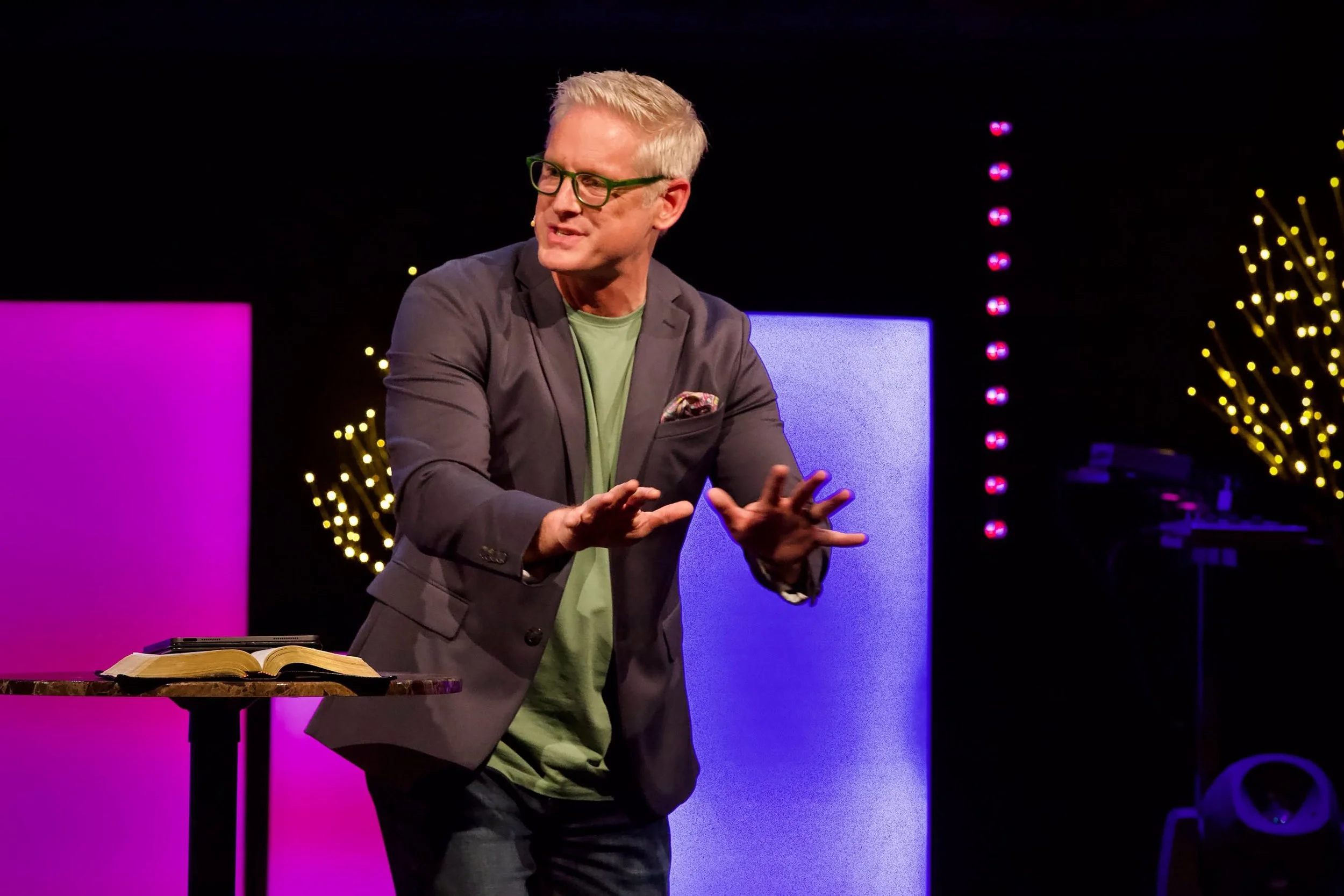 Pastor Brandon Ball preaching at Church Unlimited