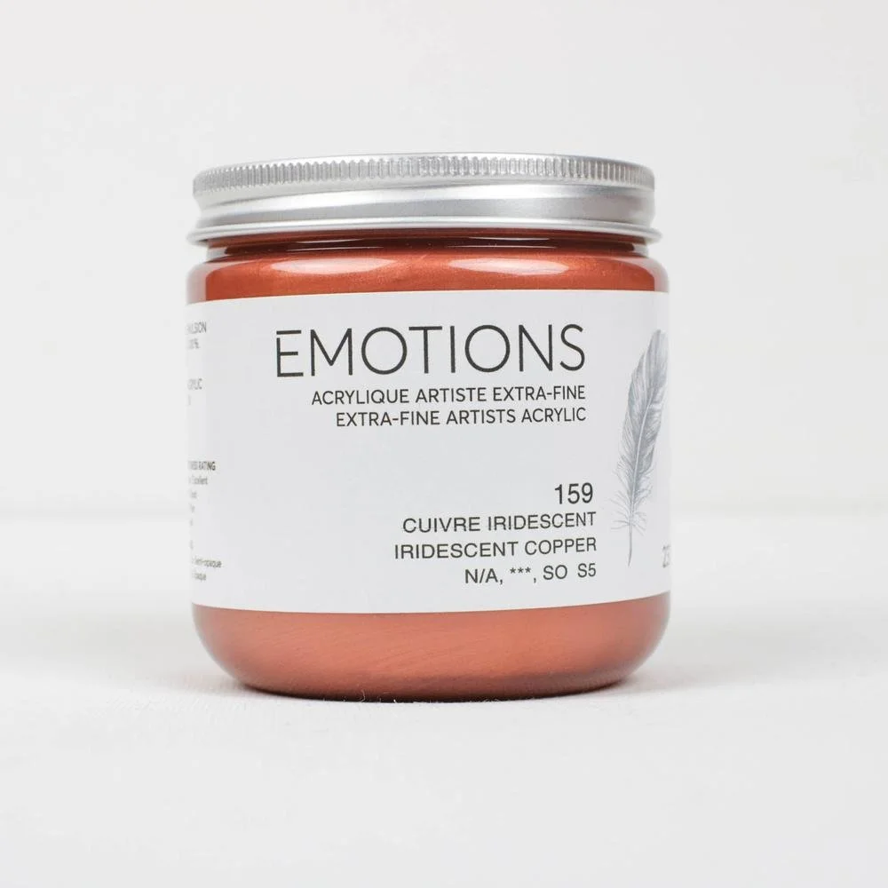 Pot d'acrylique extra-fine EMOTIONS, cuivre iridescent, 237 mL