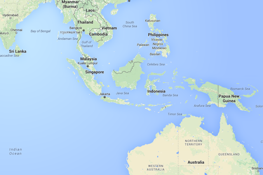 Филиппинское море карта