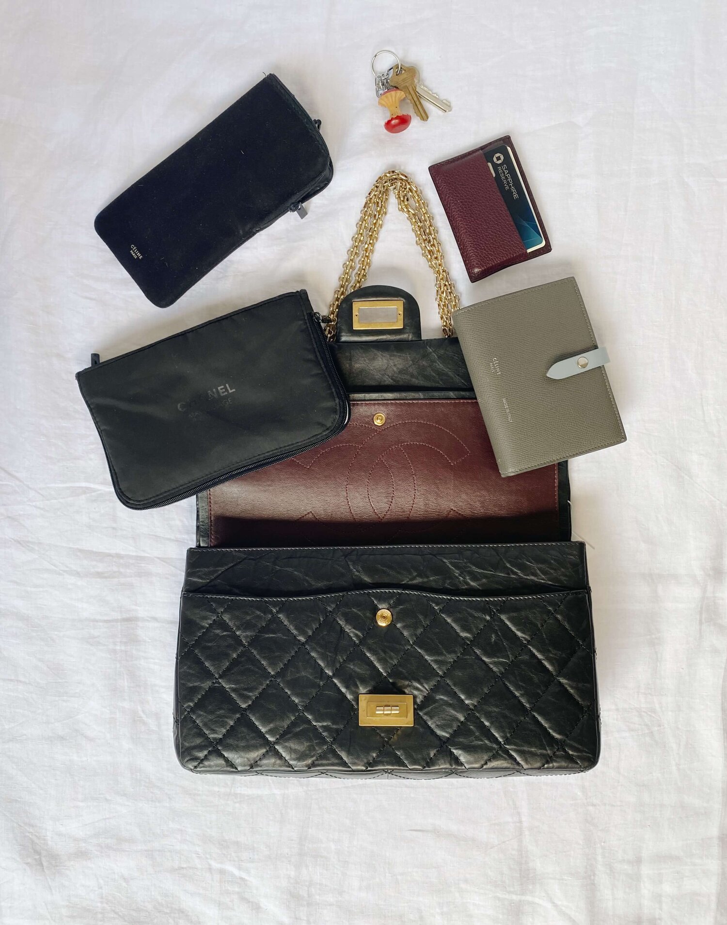 chanel quilted purse black leather
