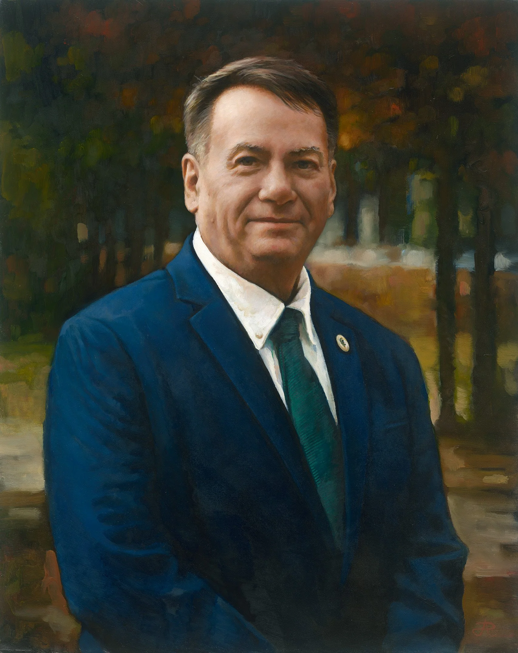 Institutional Oil Portrait Painting
