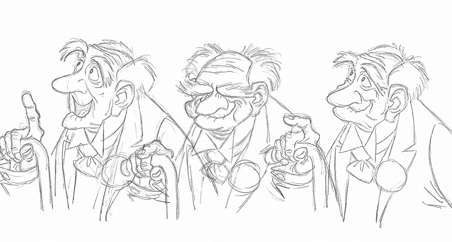 Old man cartoon character Design