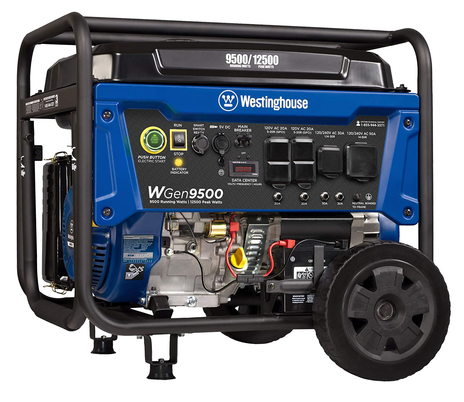 Westinghouse WGen9500 generator included with one-ton package