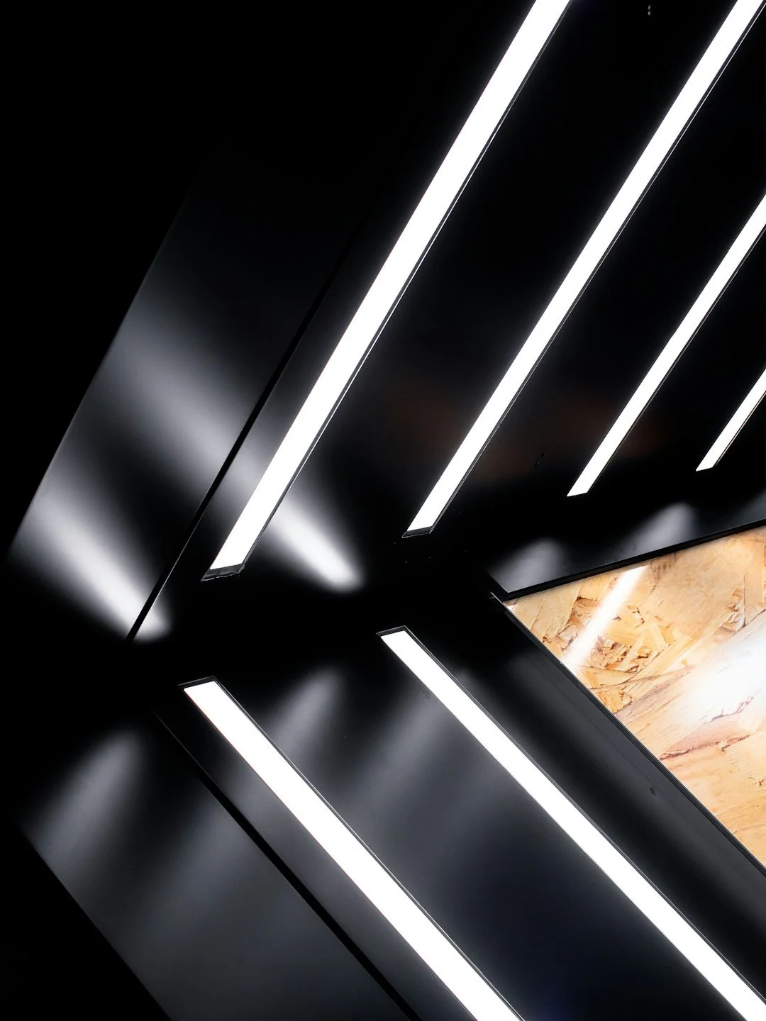 Custom LED lighting installation detail