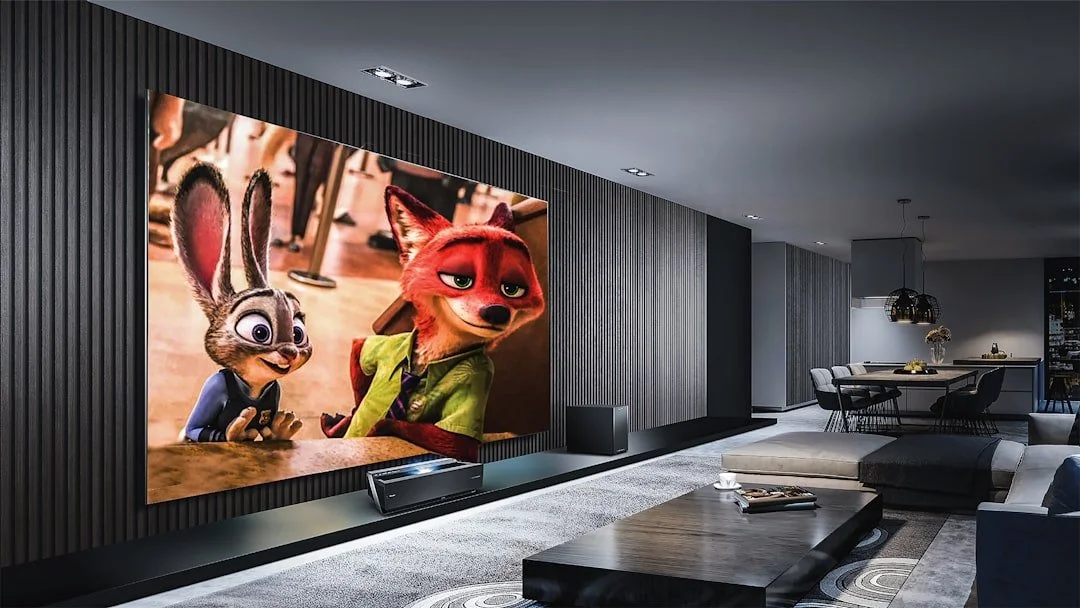 Warm LED accent lighting in a modern interior