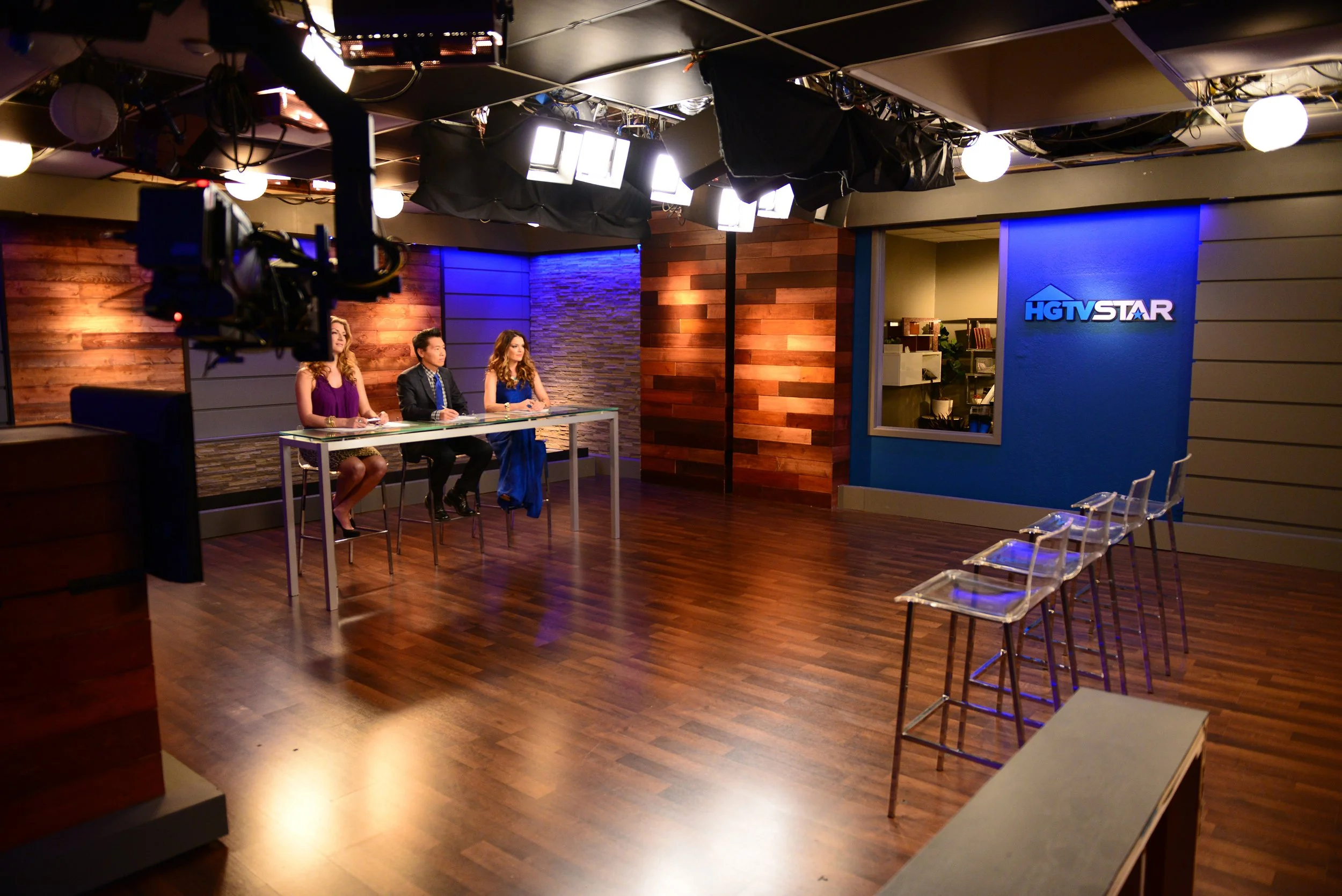Broadcast studio lighting design by The Camera EYE