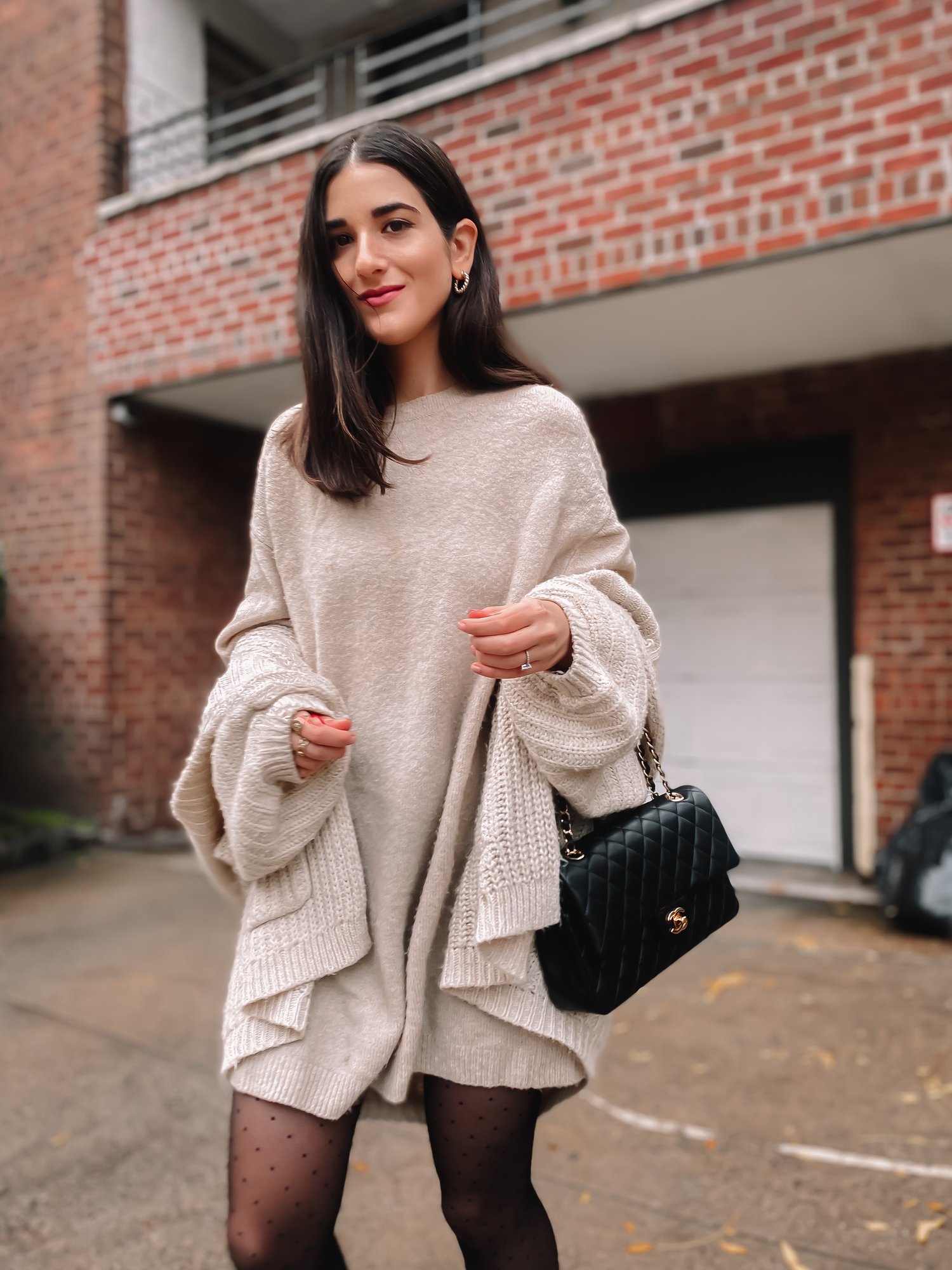 My Thoughts On, It Gets Easier. // Layered Sweaters + Polka Dot