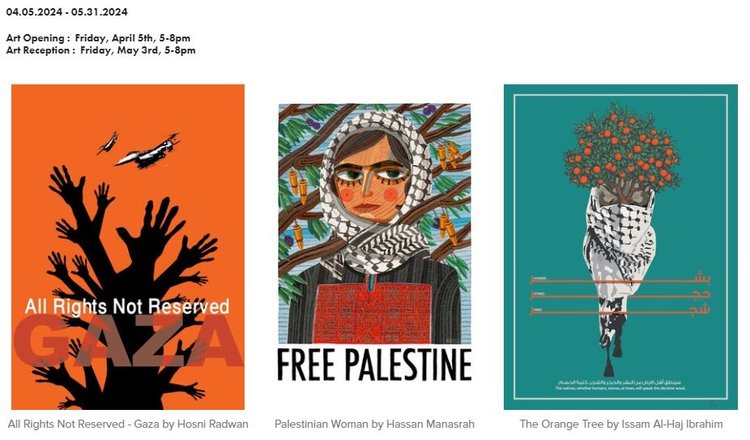 Posters for Gaza.