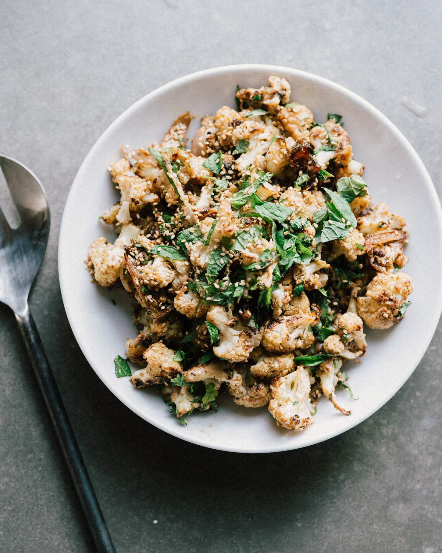 Tahini Glazed Cauliflower . Sprouted Kitchen