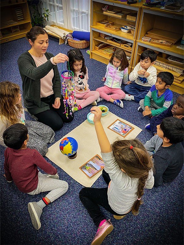 Primary and Kinder Montessori class lesson