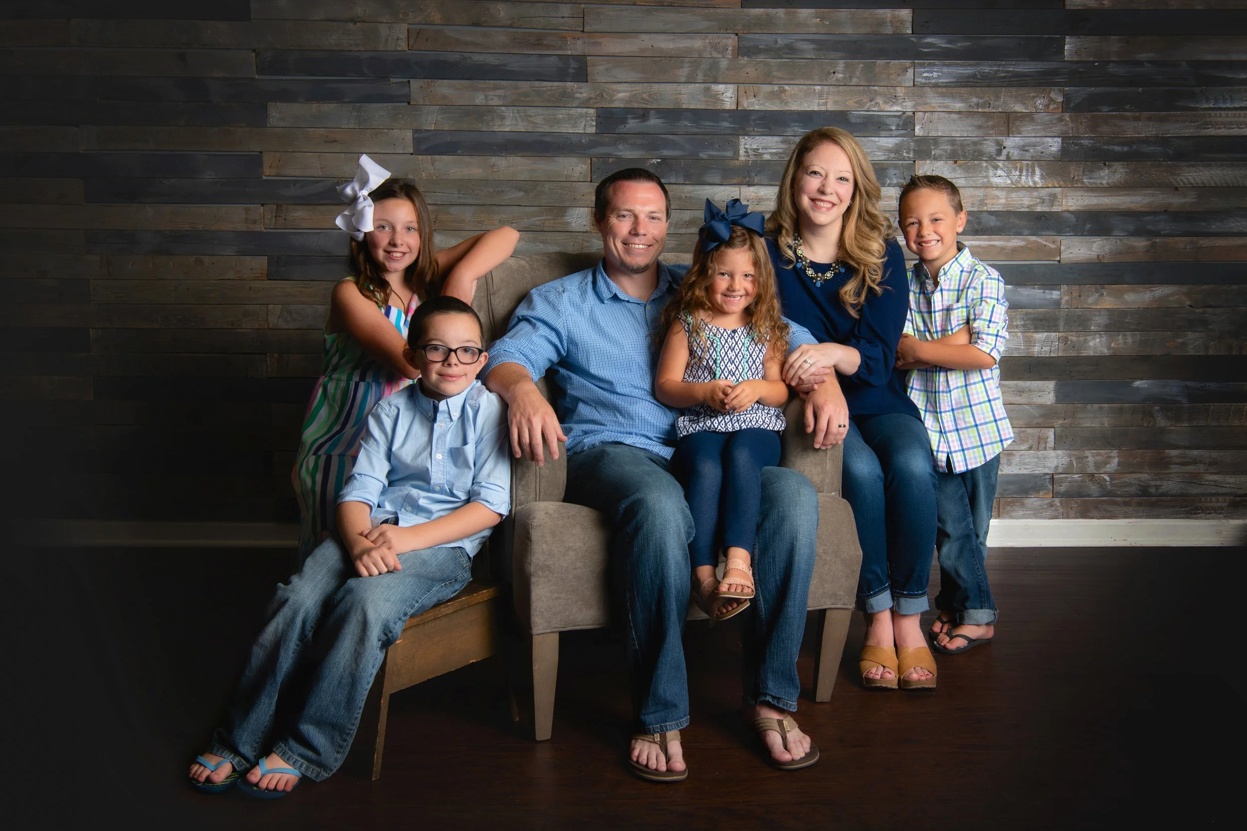 Studio family portrait by Matt and Shea Photography