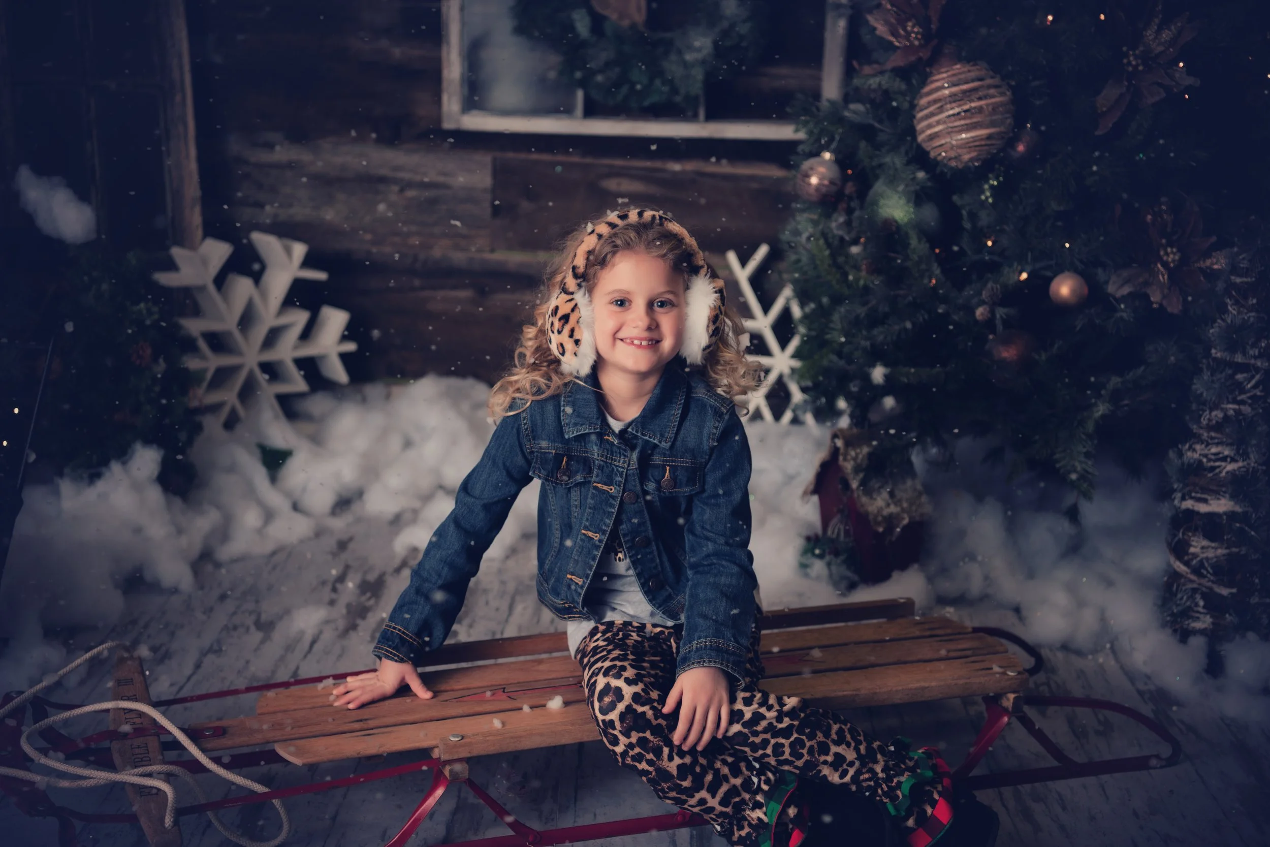 Christmas family and children studio portrait by Matt & Shea Photography