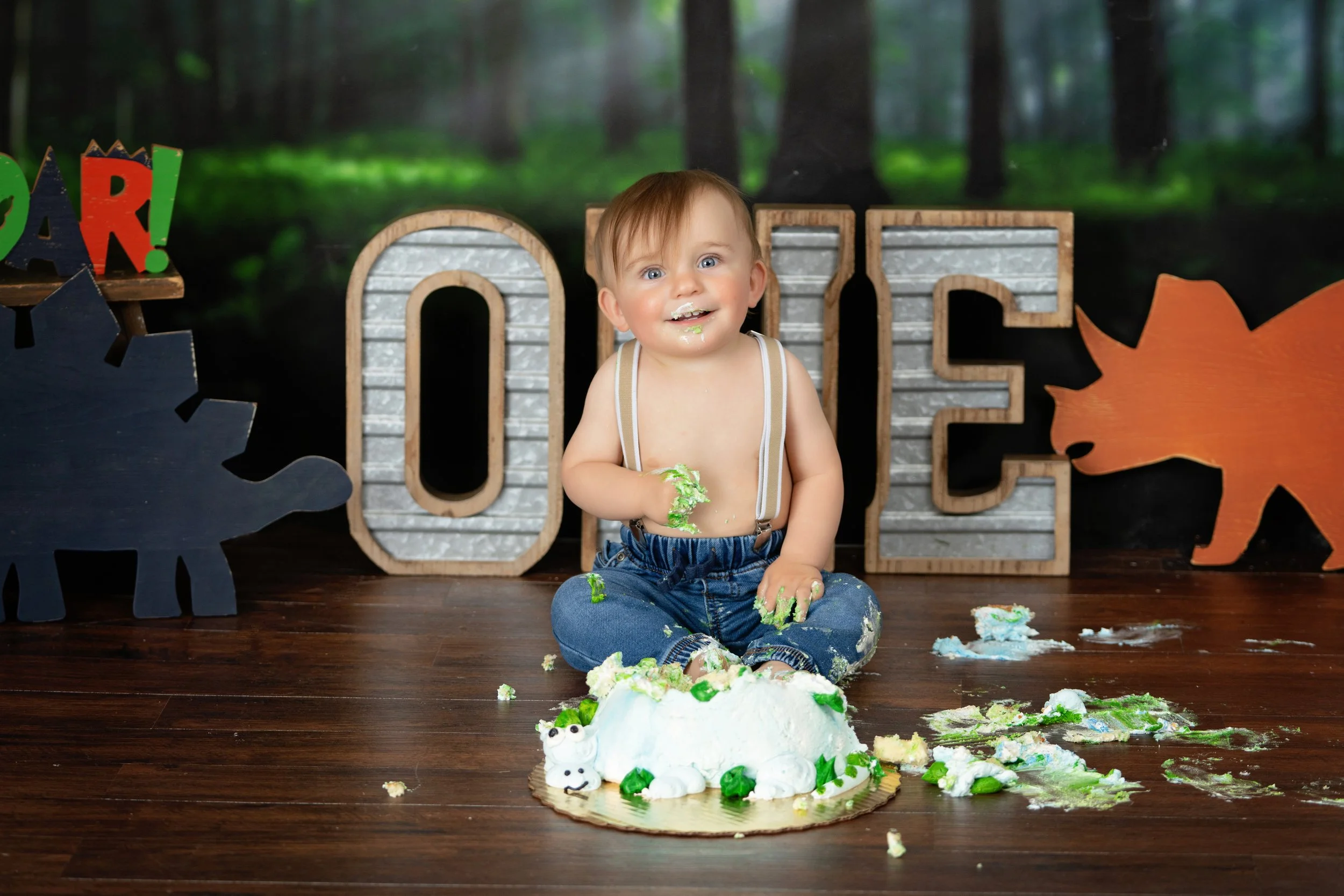 Chattanooga Smash Cake and first birthday portrait 18