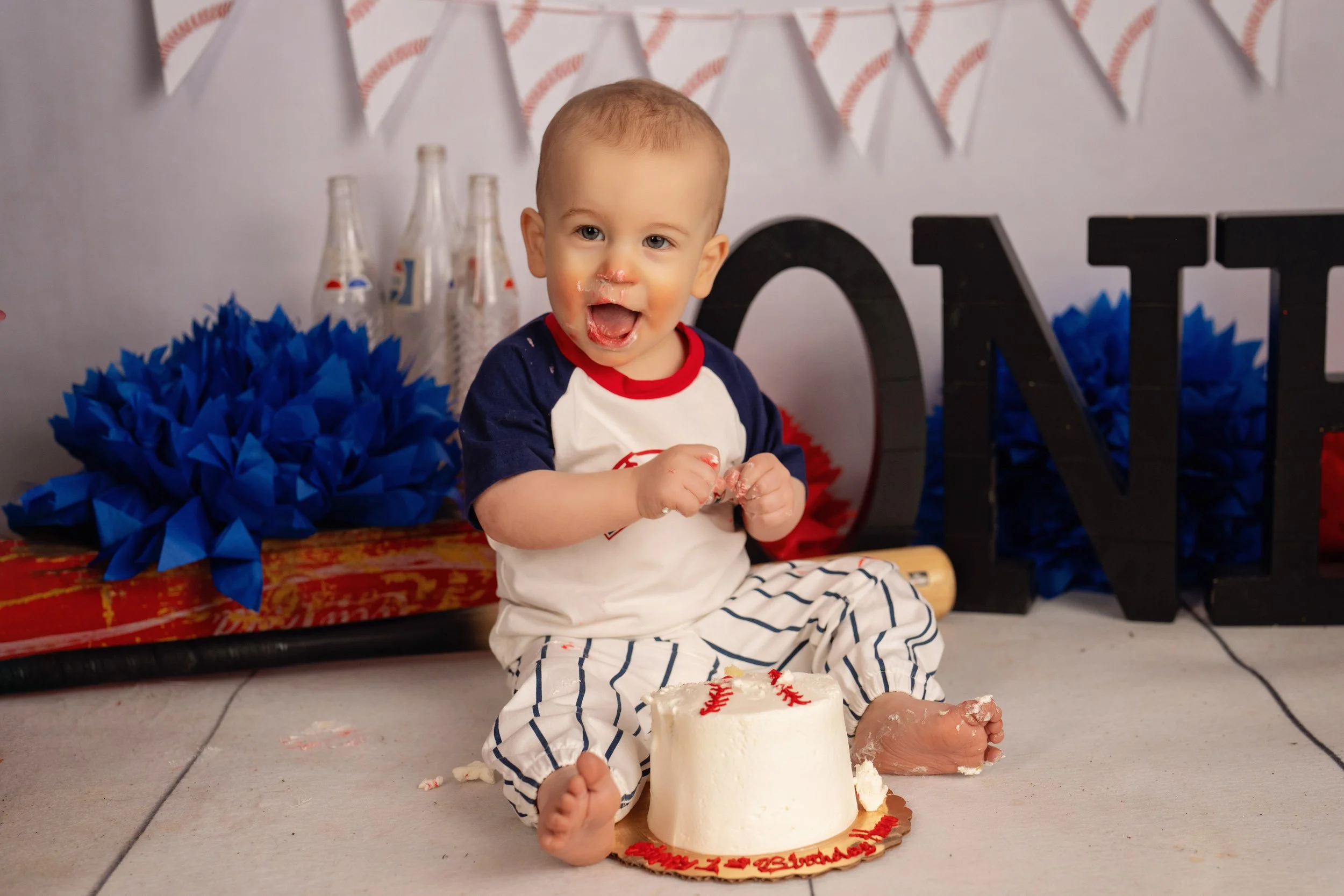 Chattanooga Smash Cake and first birthday portrait 33
