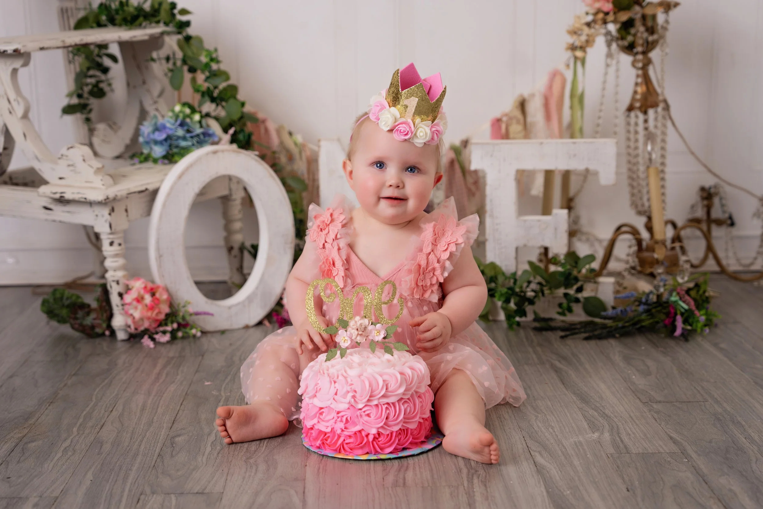 Chattanooga Smash Cake and first birthday portrait 2