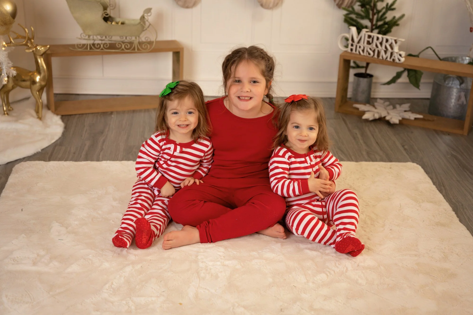 Christmas studio portrait by Matt & Shea Photography