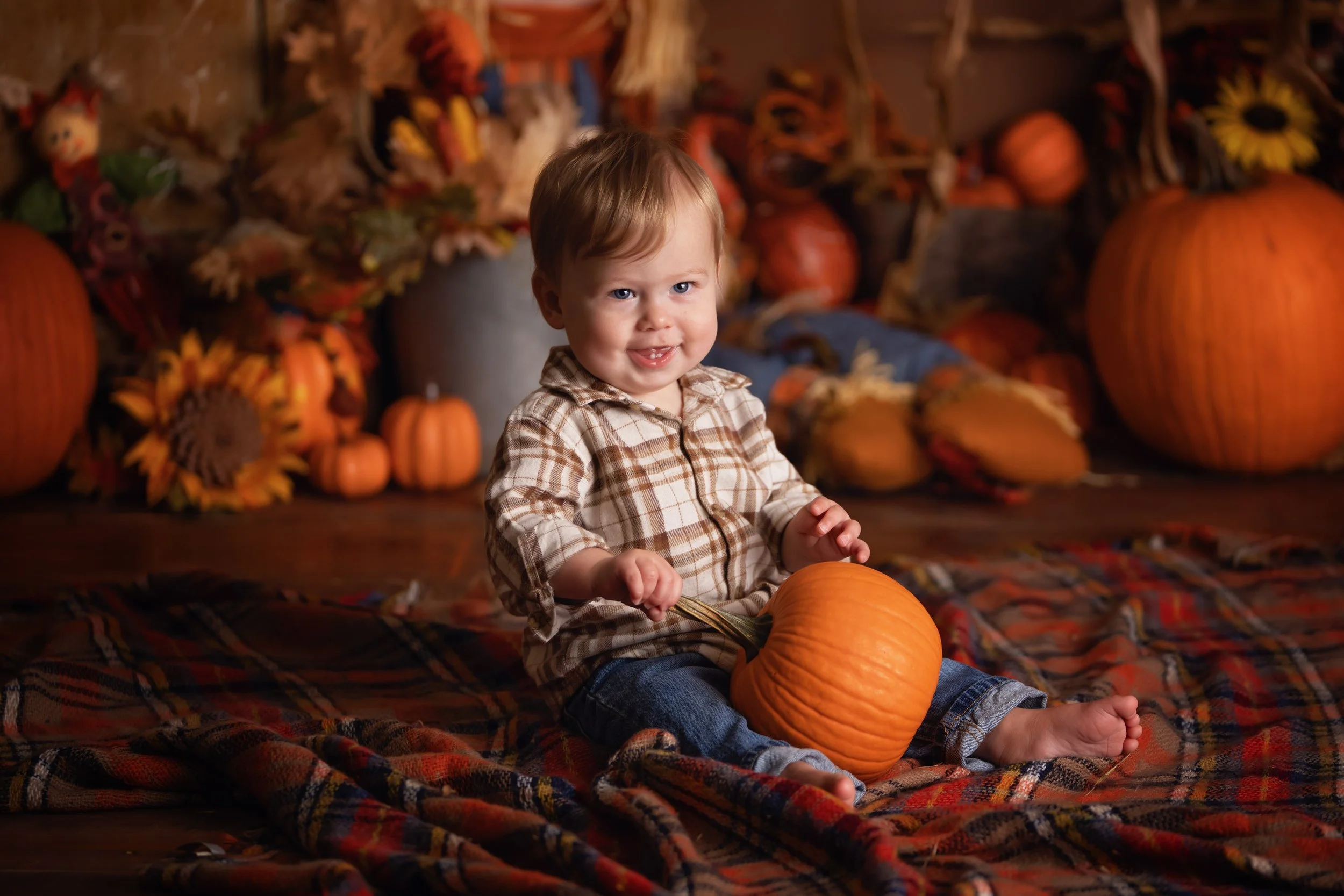 October Pumpkin Patch portrait