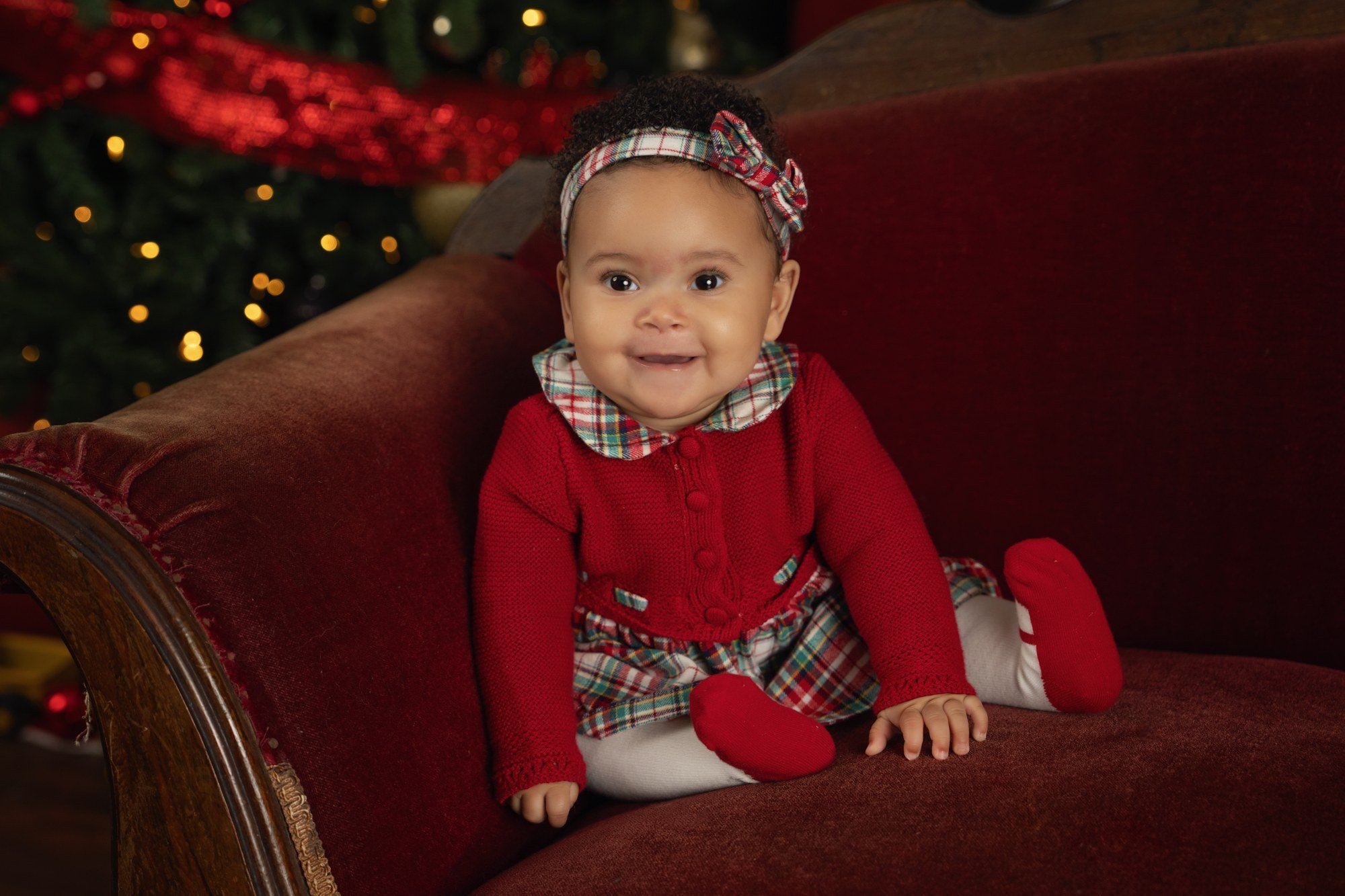 Christmas studio portrait by Matt & Shea Photography