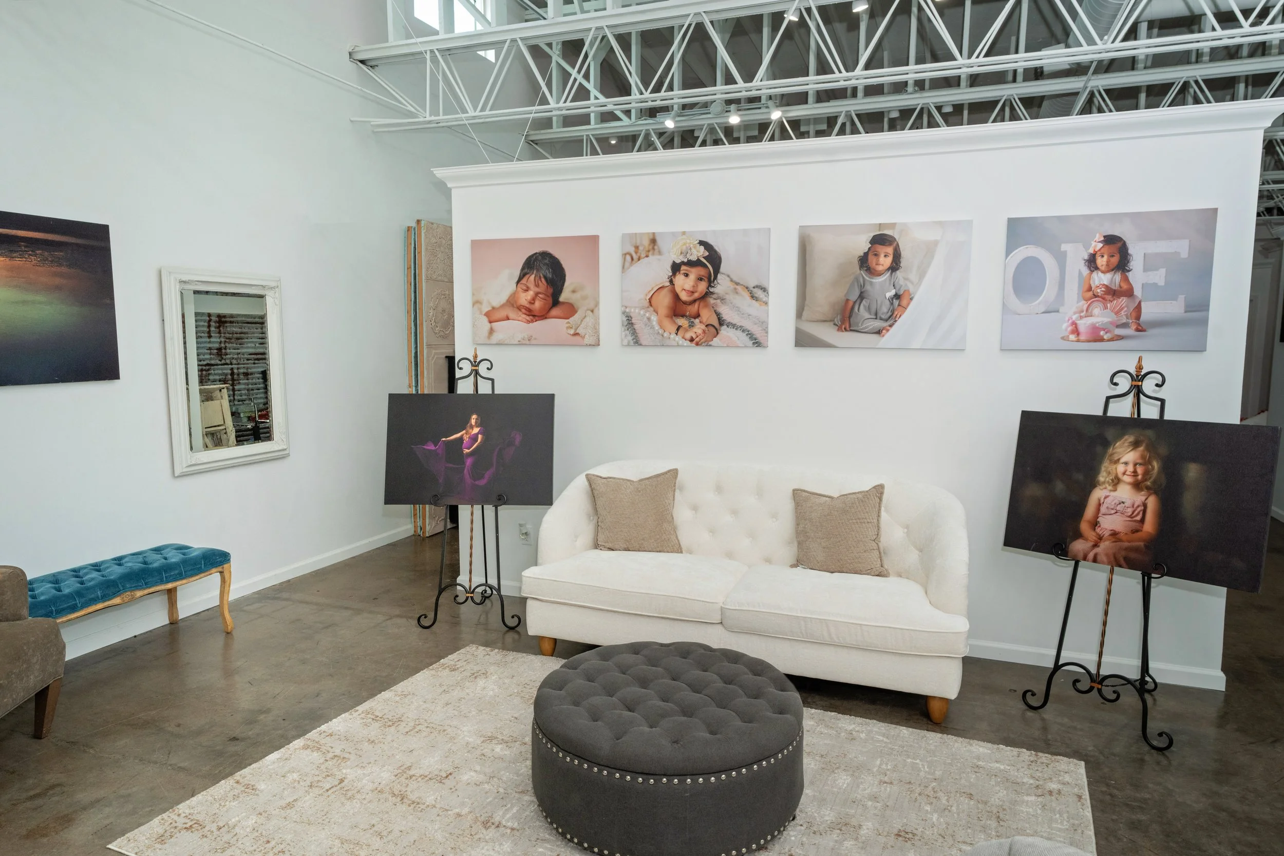 Individual portrait created as part of a family studio session