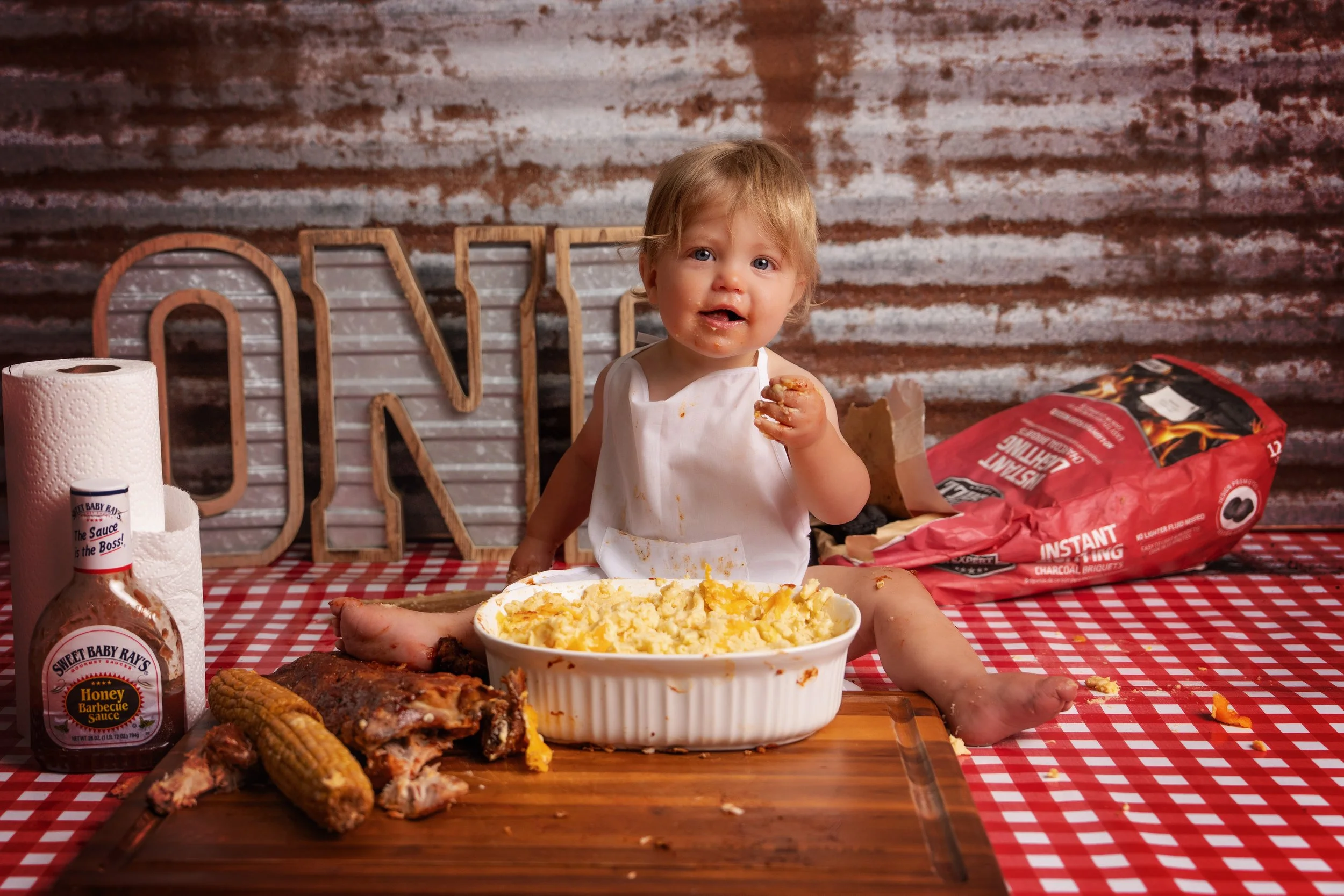 Chattanooga Smash Cake and first birthday portrait 7