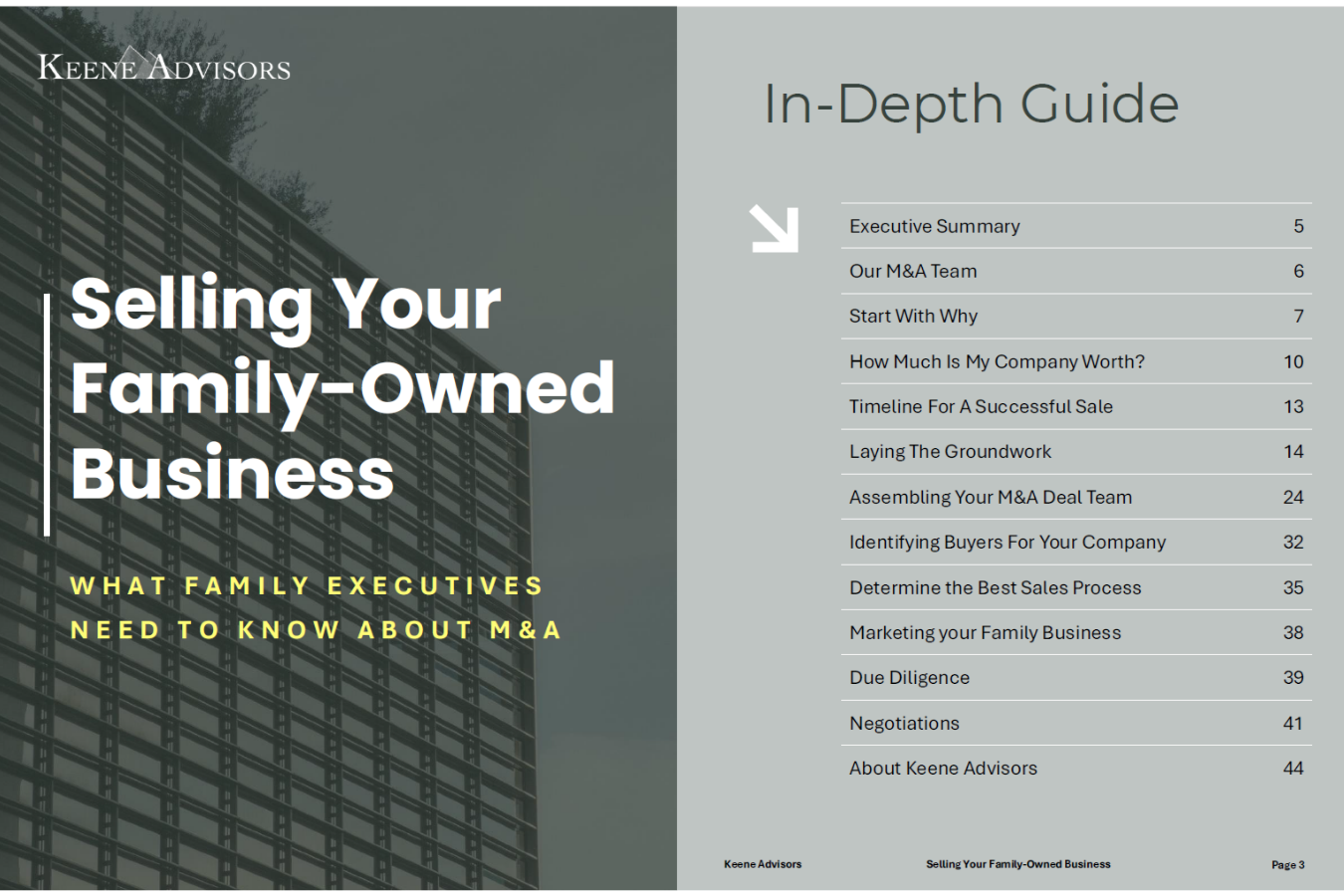 Selling Your Family Business — In-Depth M&A Guide by Keene Advisors