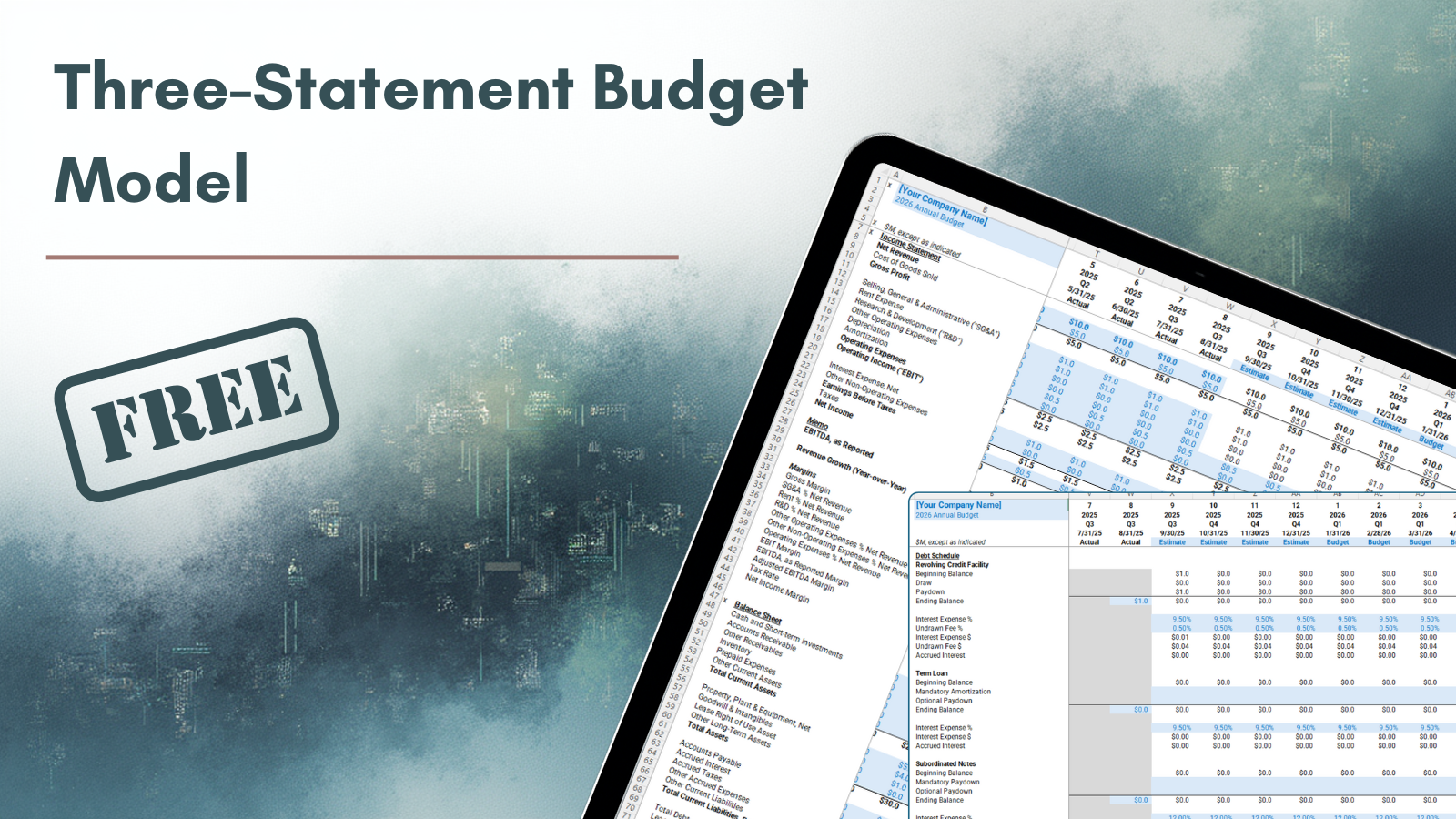 Free Three-Statement Model