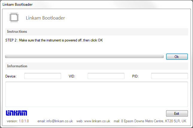 Linkam Bootloader step 2