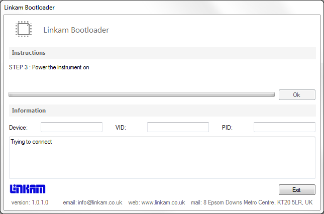  Linkam Bootloader step 3
