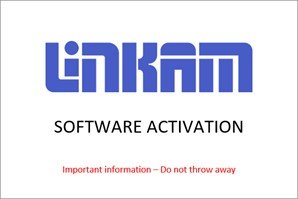 Linkam Software Activation Card