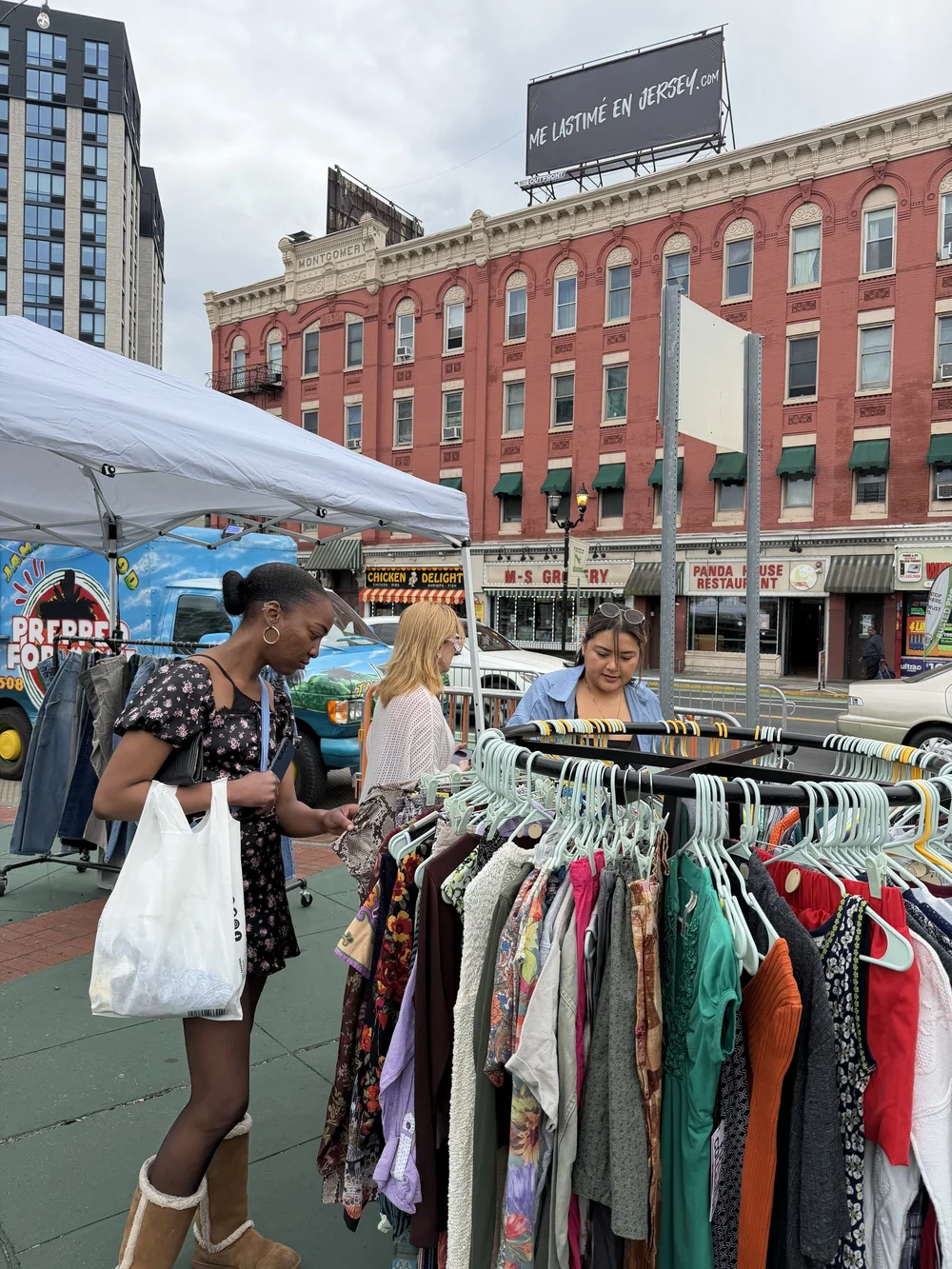 Vintage clothing at the Harvest Market