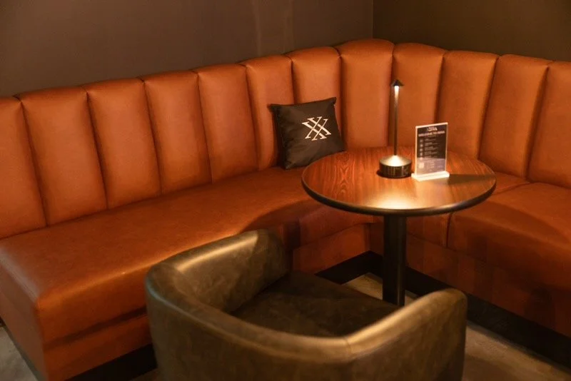 Lounge seating at XENA