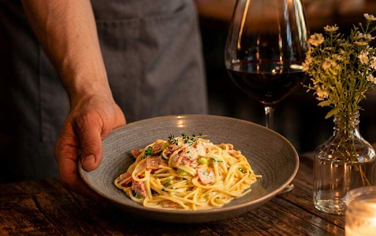 Italian food at Augello's