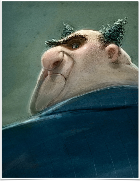 These are portraits of Despicable Me's Mr. Perkins originally intended...