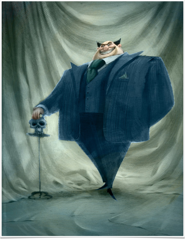 These are portraits of Despicable Me's Mr. Perkins originally intended...
