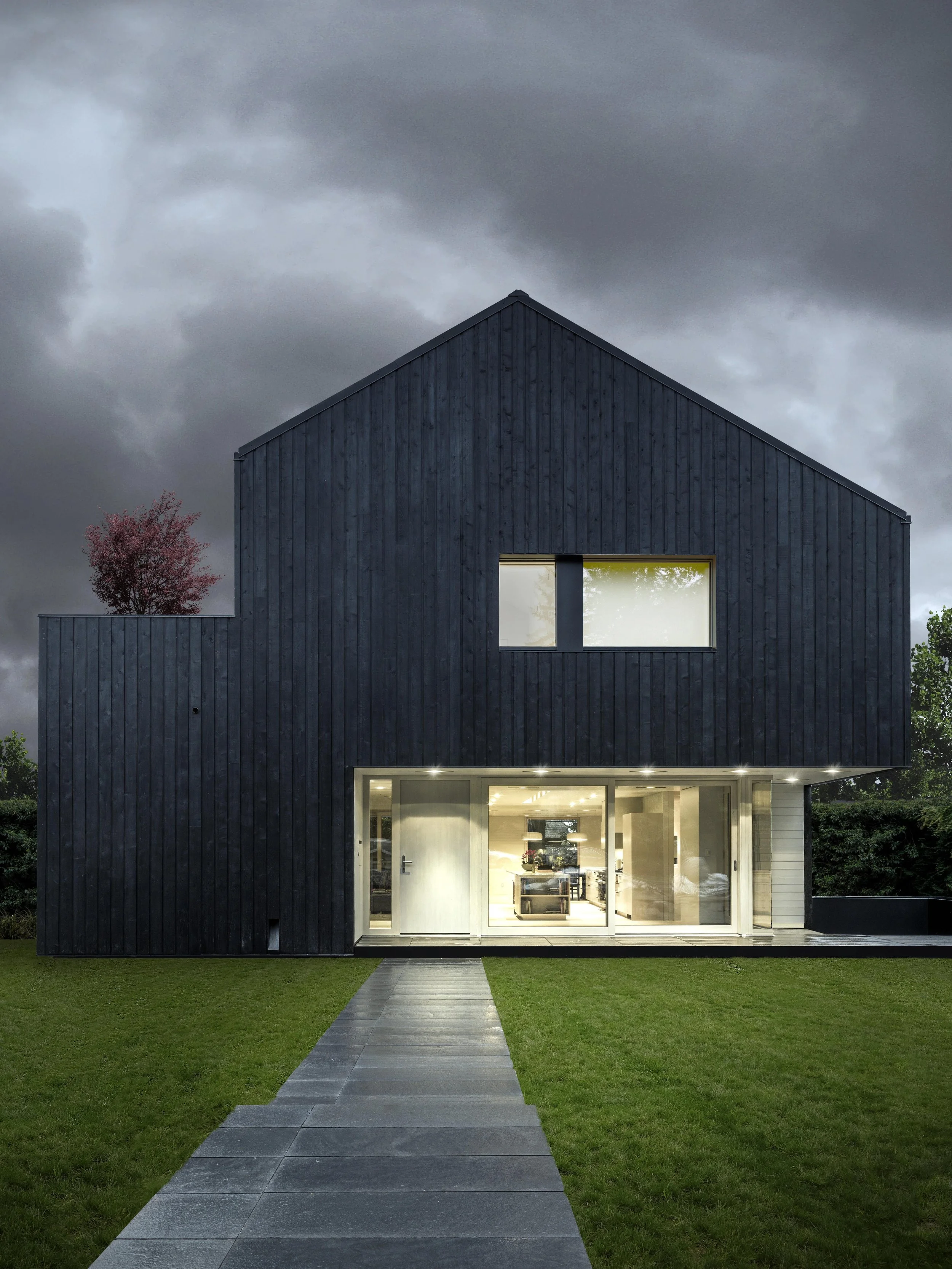 Wallace Street House by Campos Studio, modern Shou Sugi Ban passive house in Vancouver, BC