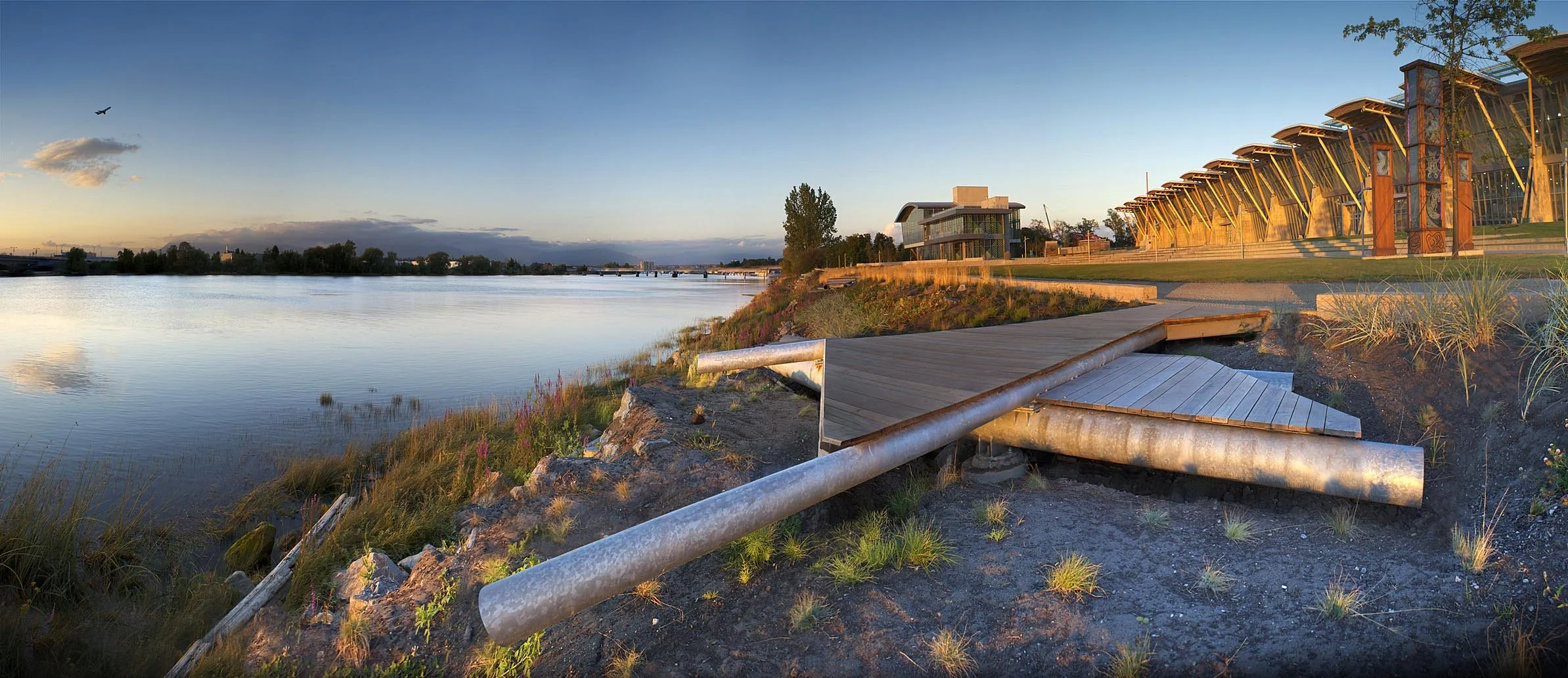 Sight Works by Campos Studio, Olympic Oval public art in Richmond, BC