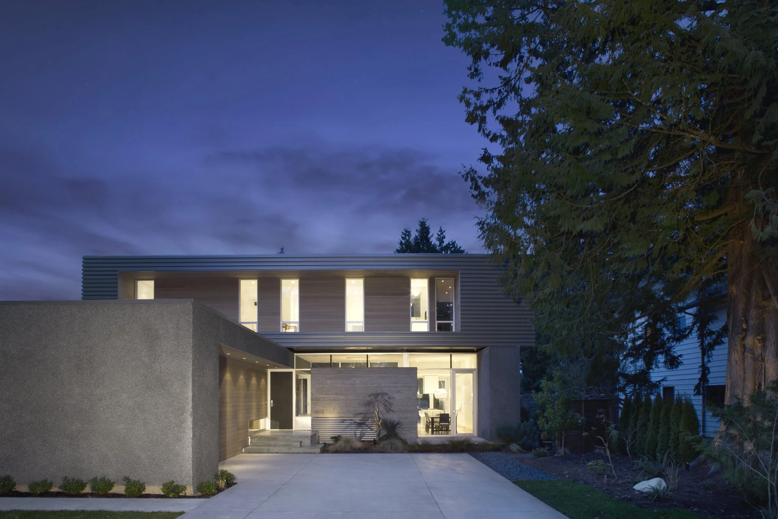 Ocean Park by Campos Studio, modern courtyard house in South Surrey, BC
