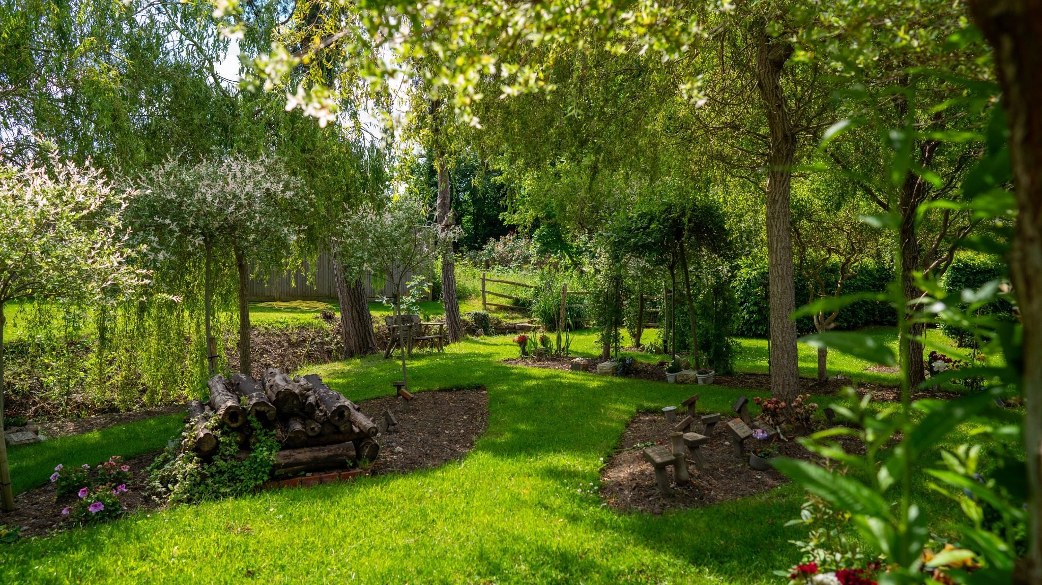 The planted Woodland Garden at GreenAcres Kemnal Park