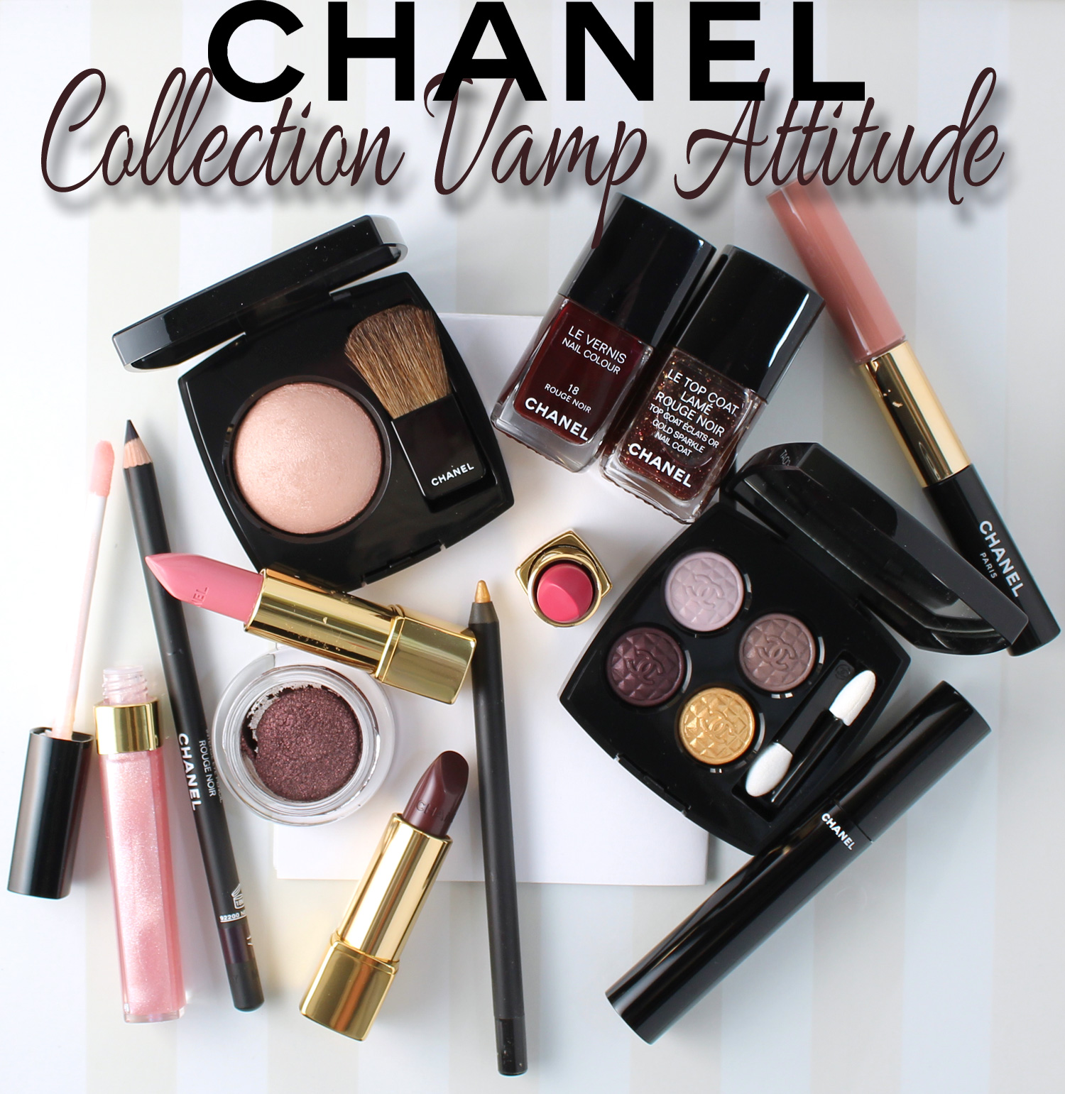 Chanel Holiday 2015 Nail Collection Vamp, Rouge Noir, Lame Rouge Noir 