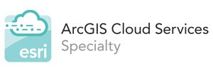 The Esri ArcGIS Cloud Services Specialty emblem.