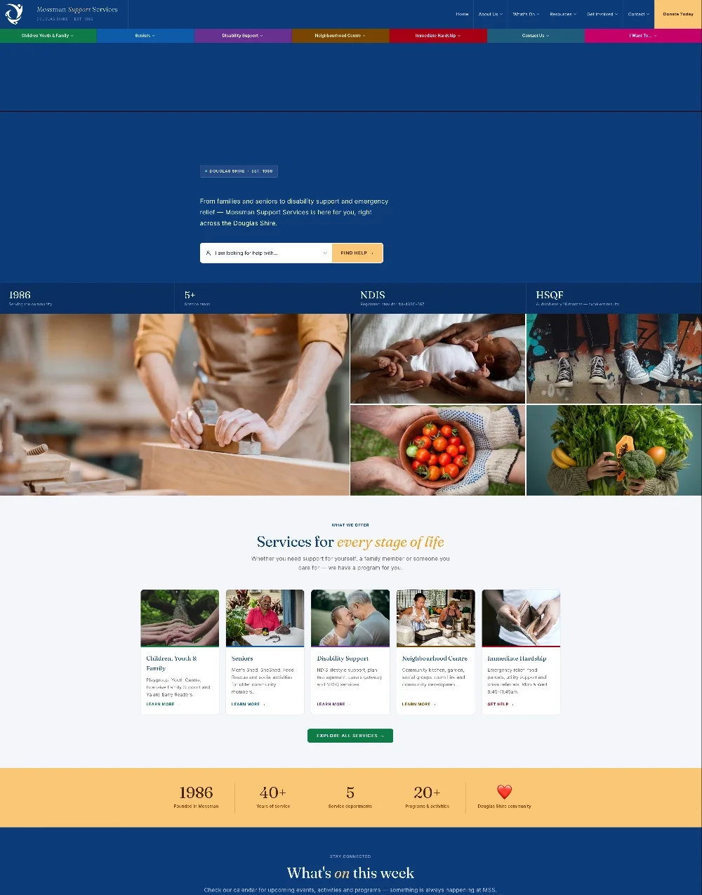 Mossman Support Services — accessible community website