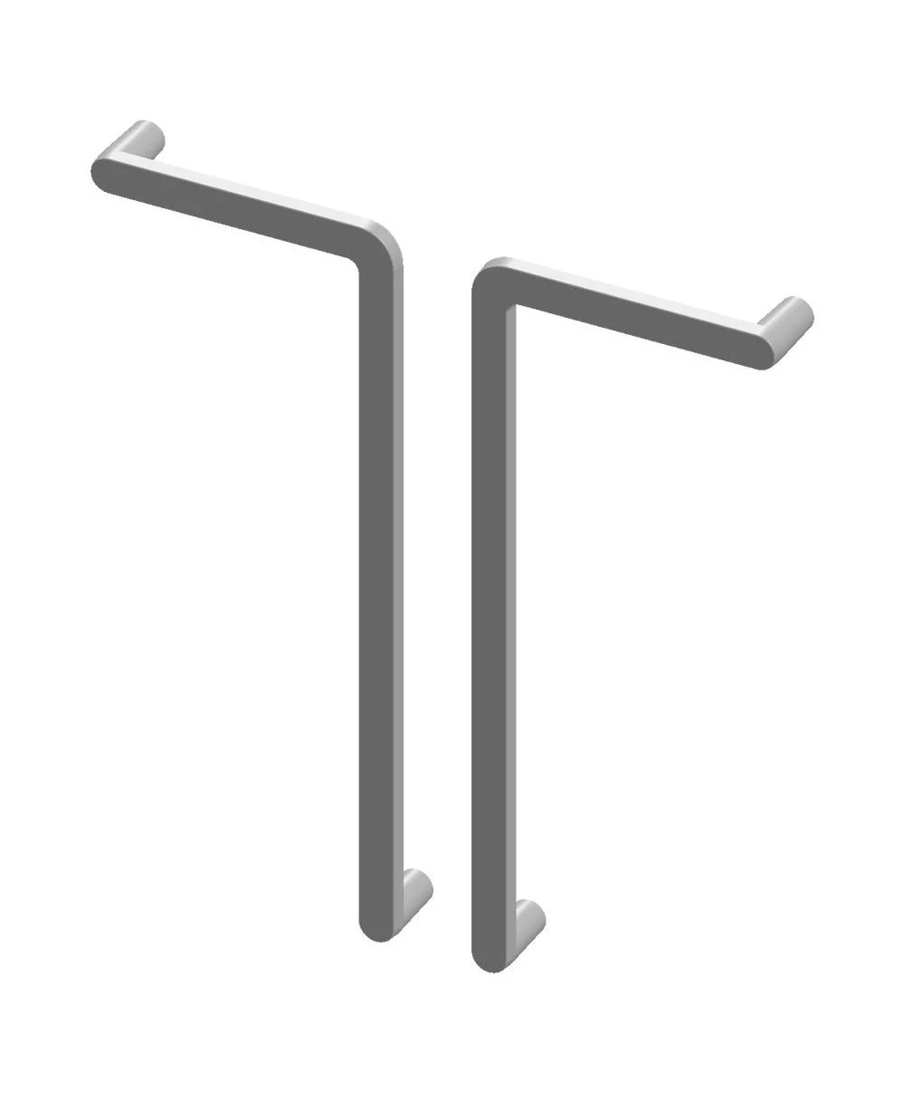 CK-998-512-LH-&-RH L-Shaped Cabinet Pull | Sun Valley Bronze Hardware