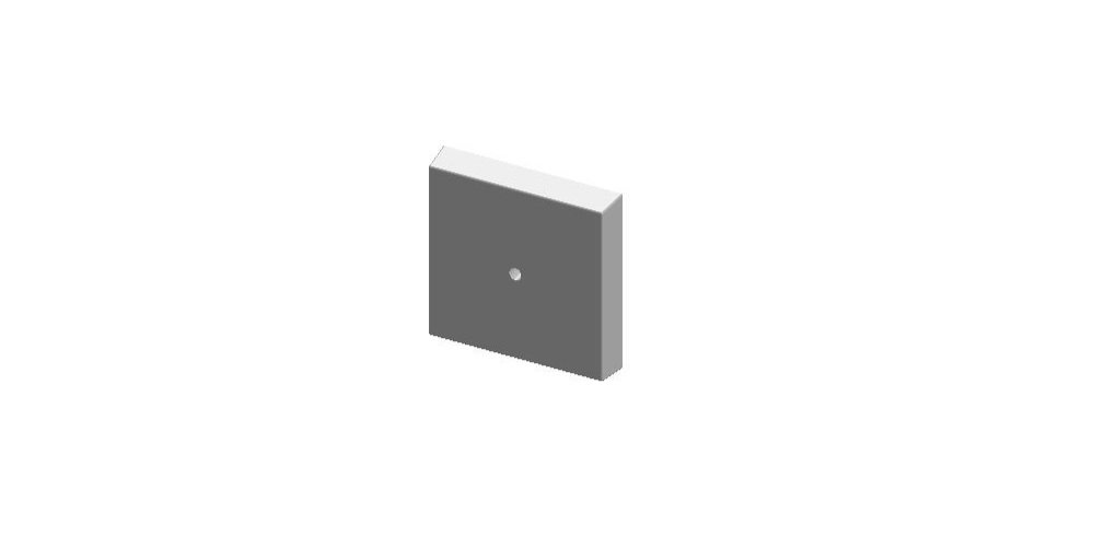 CKE-9200 Contemporary Square Cabinet Knob Escutcheon