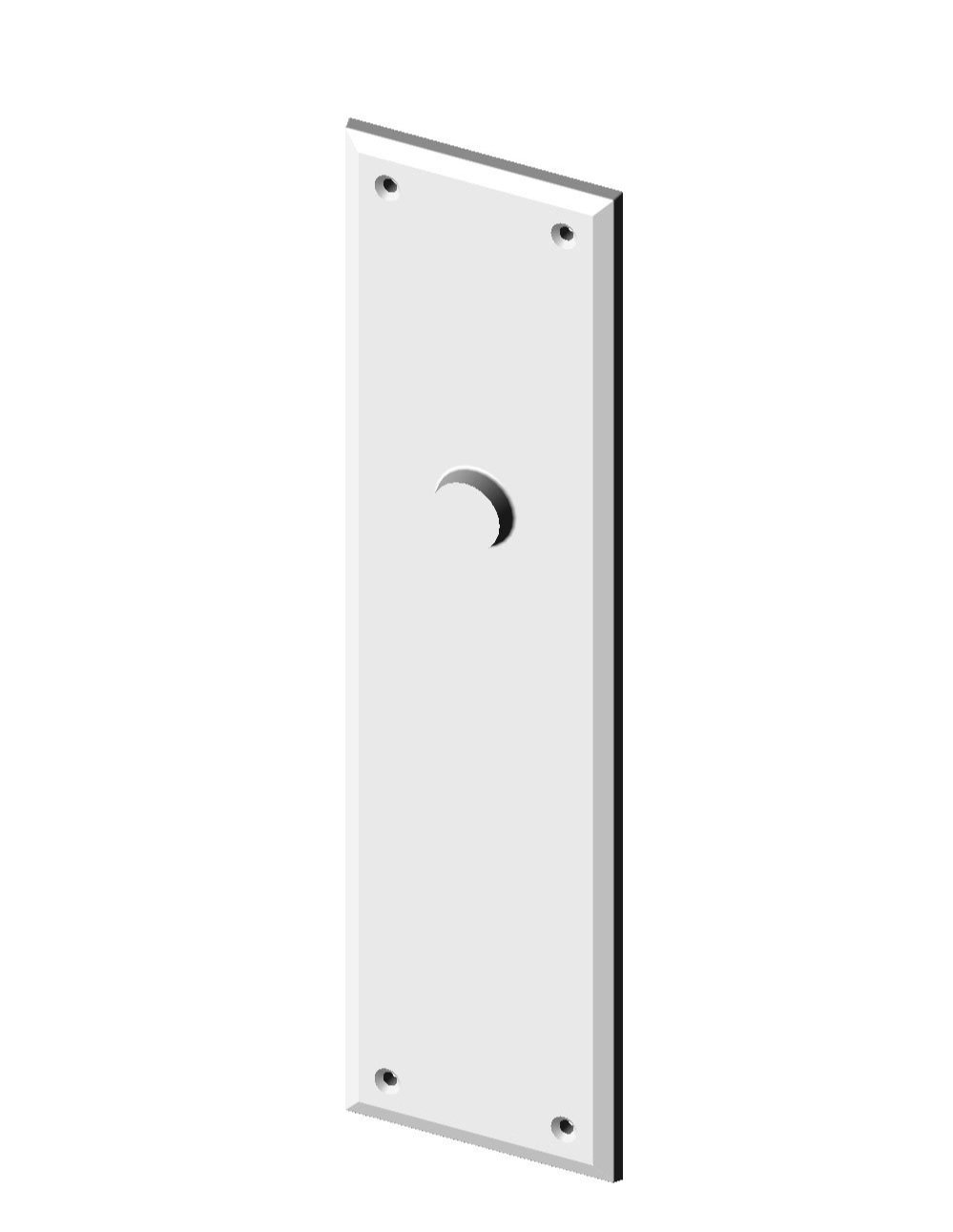 P-F602IML Bevel Edge Interior Mortise Lock Passage Plate