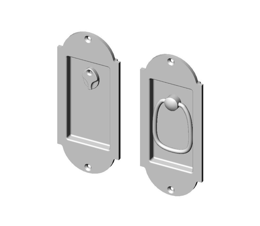 CS-FP-A401IML-PR Arch Privacy Pocket Door Set