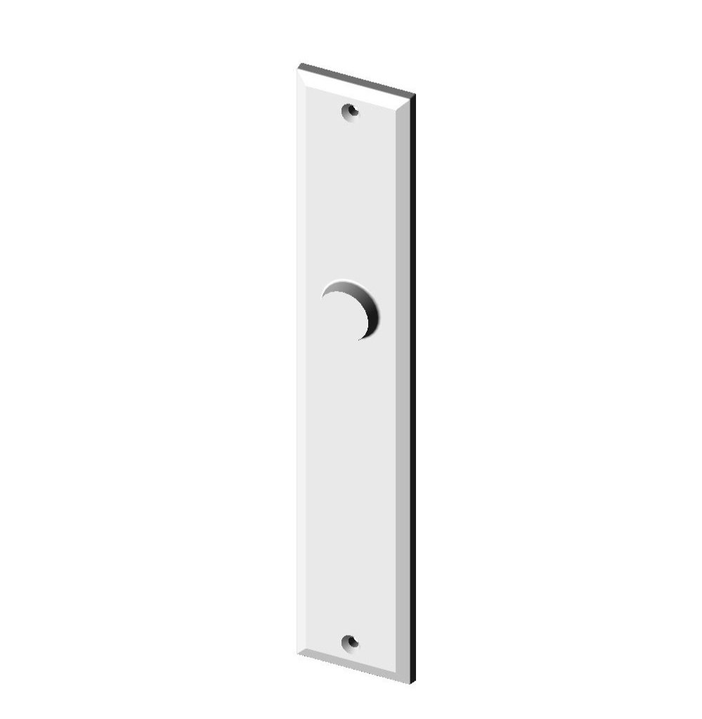 MP-832 Bevel Edge Plate with Profile Cylinder Cut Out